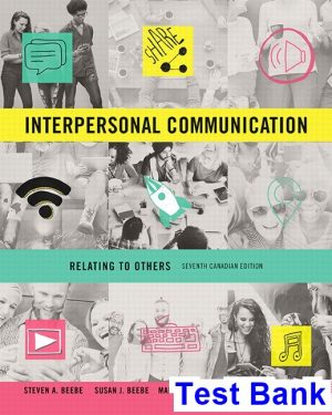 interpersonal communication relating others canadian 7th edition beebe test bank