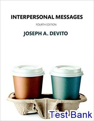 interpersonal messages 4th edition devito test bank