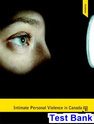 intimate personal violence canada canadian 1st edition bake test bank