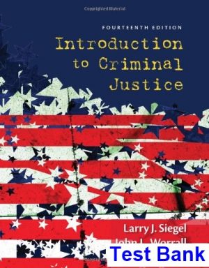 introduction criminal justice 14th edition siegel test bank