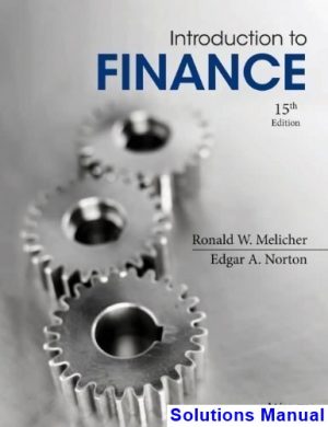 introduction finance markets investments financial management 15th edition melicher solutions manual