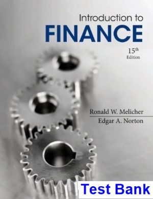 introduction finance markets investments financial management 15th edition melicher test bank