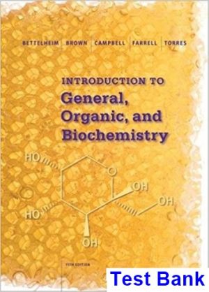 introduction general organic biochemistry 11th edition bettelheim test bank