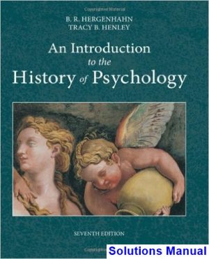 introduction history psychology 7th edition hergenhahn solutions manual