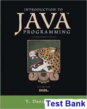introduction java programming comprehensive version 9th edition liang test bank