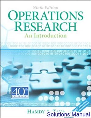 introduction operations research 9th edition taha solutions manual