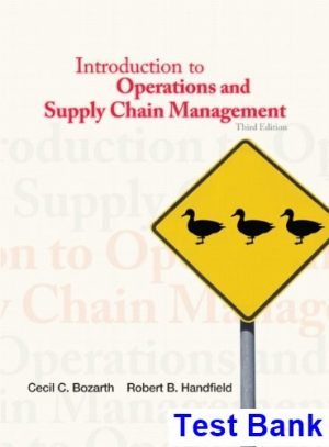 introduction operations supply chain management 3rd edition bozarth test bank