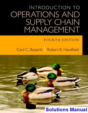 introduction operations supply chain management 4th edition bozarth solutions manual