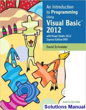 introduction programming using visual basic 2012 9th edition schneider solutions manual
