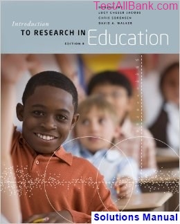 introduction research education 9th edition ary solutions manual