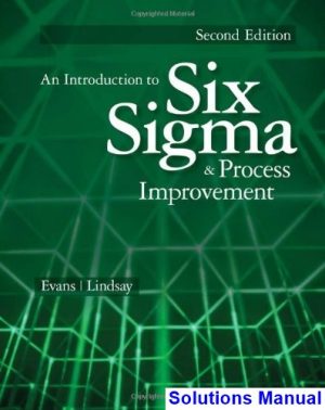 introduction six sigma process improvement 2nd edition evans solutions manual