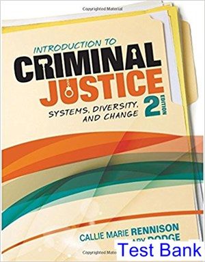 introduction to criminal justice systems diversity and change 2nd edition rennison test bank