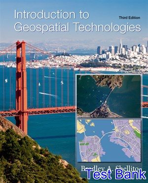introduction to geospatial technologies 3rd edition shellito test bank