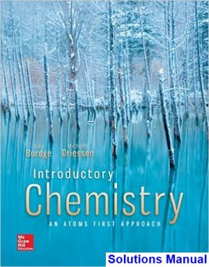 introductory chemistry atoms first approach 1st edition burdge solutions manual