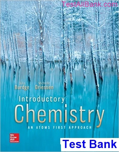 Introductory Chemistry An Atoms First Approach 1st Edition Burdge Test Bank