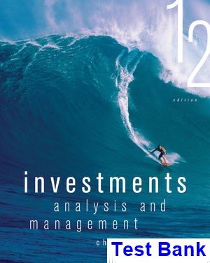 investments analysis management 12th edition jones test bank