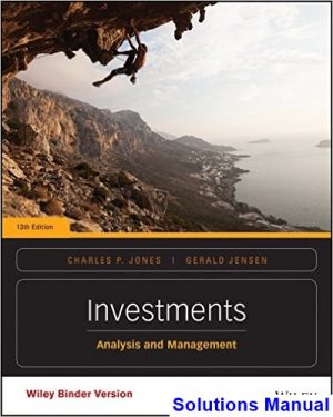 investments analysis management 13th edition jones solutions manual