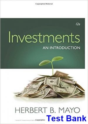 investments introduction 12th edition mayo test bank