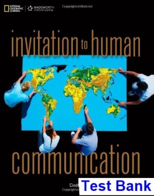 invitation human communication 1st edition griffin test bank