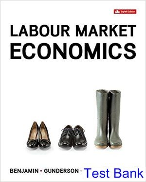 labour market economics canadian 8th edition benjamin test bank