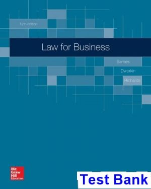 law business 12th edition barnes test bank