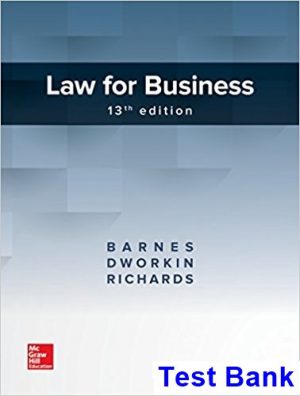 law business 13th edition barnes test bank
