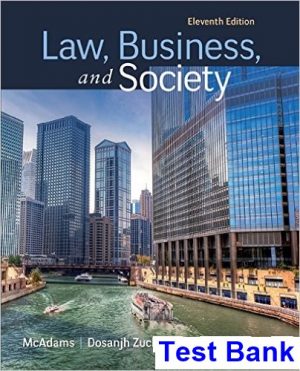 law business society 11th edition mcadams test bank