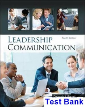 leadership communication 4th edition barrett test bank