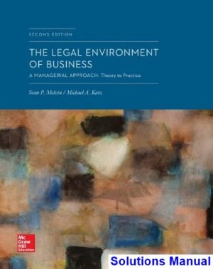 legal environment business managerial approach theory practice 2nd edition melvin solutions manual