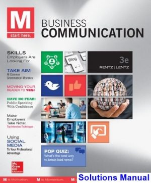 m business communication 3rd edition rentz solutions manual