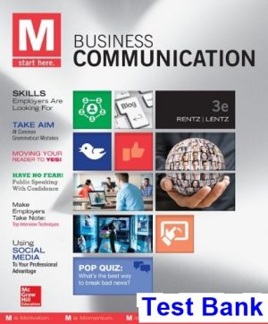 m business communication 3rd edition rentz test bank