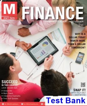 m finance 2nd edition millon test bank