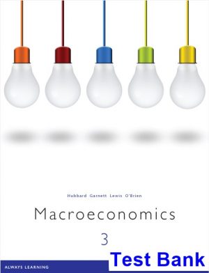 macroeconomics 3rd edition hubbard test bank