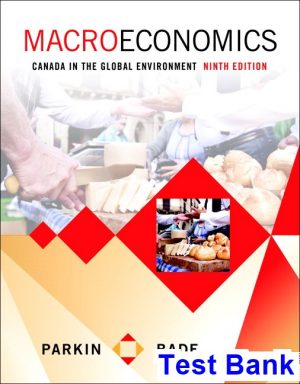 macroeconomics canada global environment canadian 9th edition parkin test bank