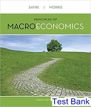 macroeconomics canadian 8th edition sayre test bank