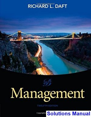 management 12th edition daft solutions manual