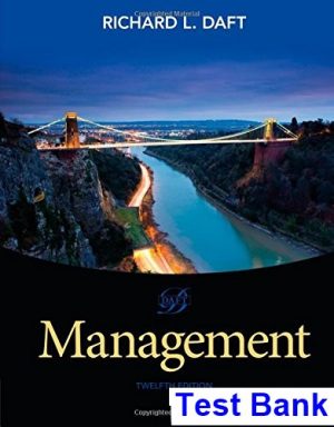 management 12th edition daft test bank