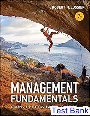 management fundamentals concepts applications and skill development 7th edition lussier test bank