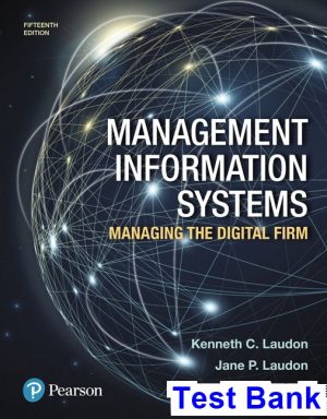 management information systems managing digital firm 15th edition laudon test bank