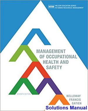 management occupational health safety canadian 7th edition kelloway solutions manual