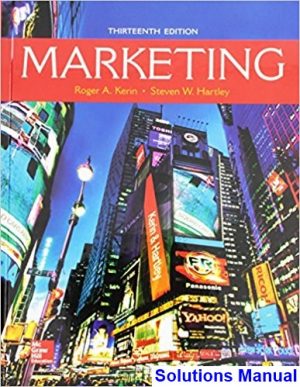 marketing 13th edition kerin solutions manual