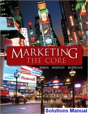 marketing core 5th edition kerin solutions manual