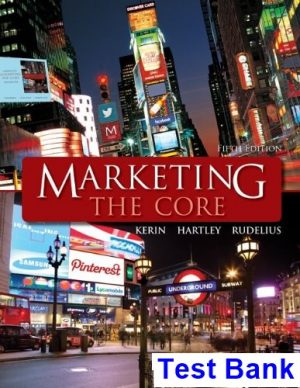 marketing core 5th edition kerin test bank