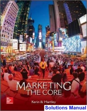 marketing core 6th edition kerin solutions manual