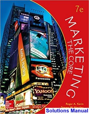 marketing core 7th edition kerin solutions manual