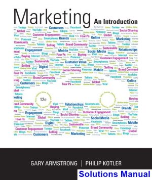 marketing introduction 12th edition armstrong solutions manual