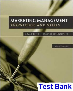 marketing management 11th edition peter test bank