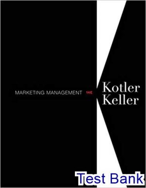 marketing management 14th edition kotler test bank