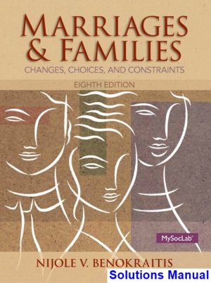 marriages familes 8th edition benokraitis solutions manual