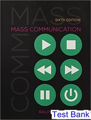 mass communication living in a media world 6th edition hanson test bank